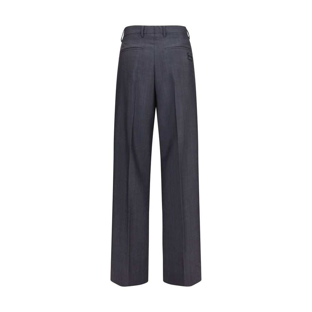 Miu Miu Gray Wool Oves Aries Dress Pants