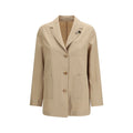Lardini Beige Wool Oves Aries Full-Length Jacket