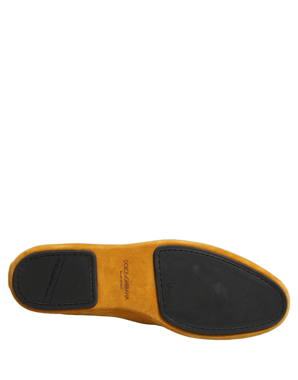 Dolce & Gabbana Yellow Velvet Slip On Men Dress Loafers Shoes