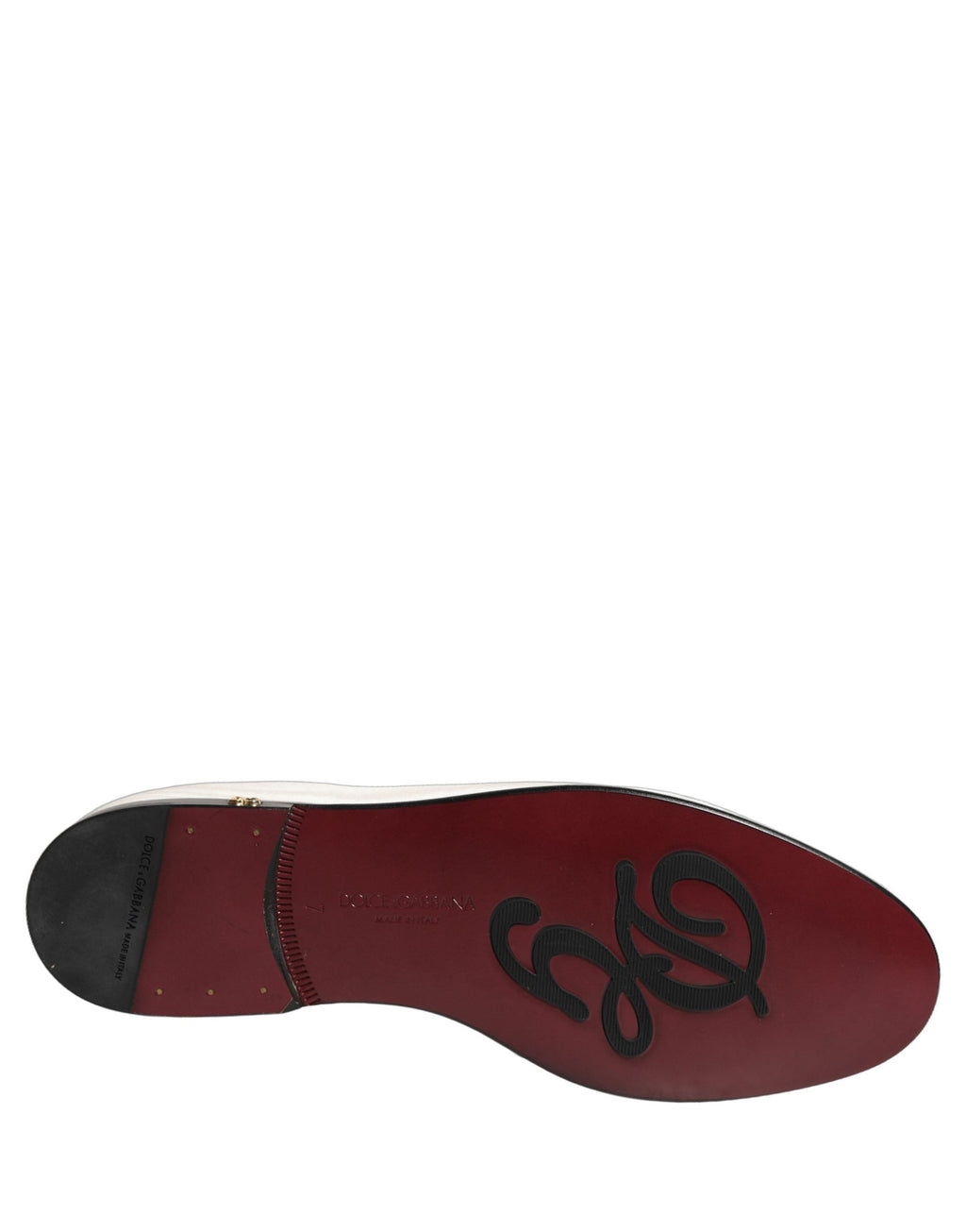 Dolce & Gabbana White Velvet Slip On Men Flats Loafers Shoes