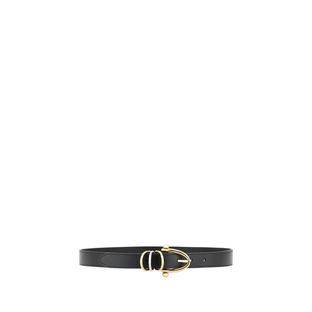 Chloé Black Calf Leather Bos Taurus Regular Belt