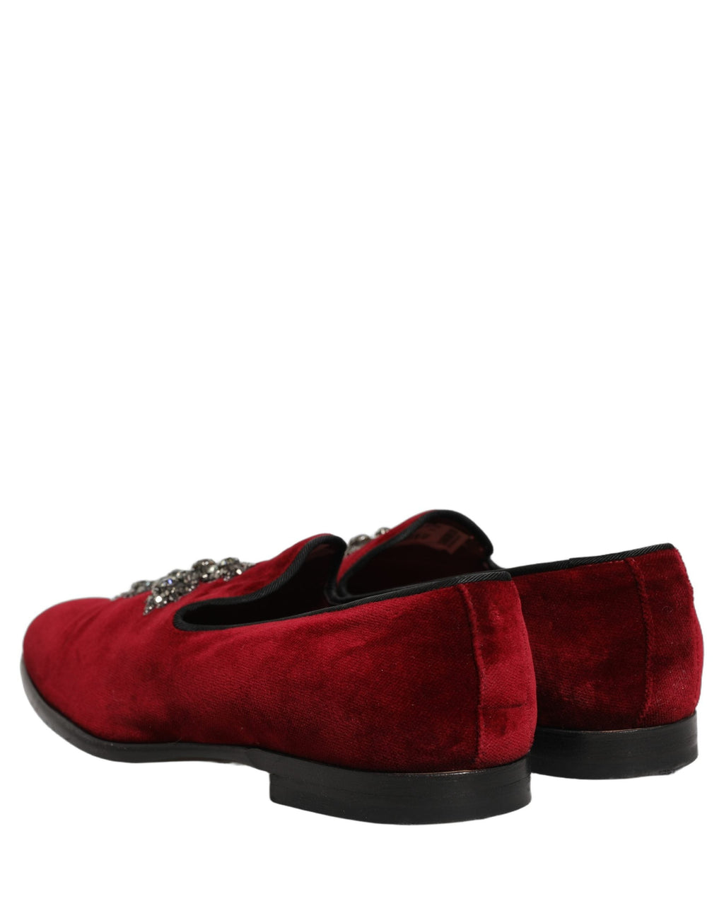 Dolce & Gabbana Maroon Suede Cross Slip On Dress Loafers Shoes