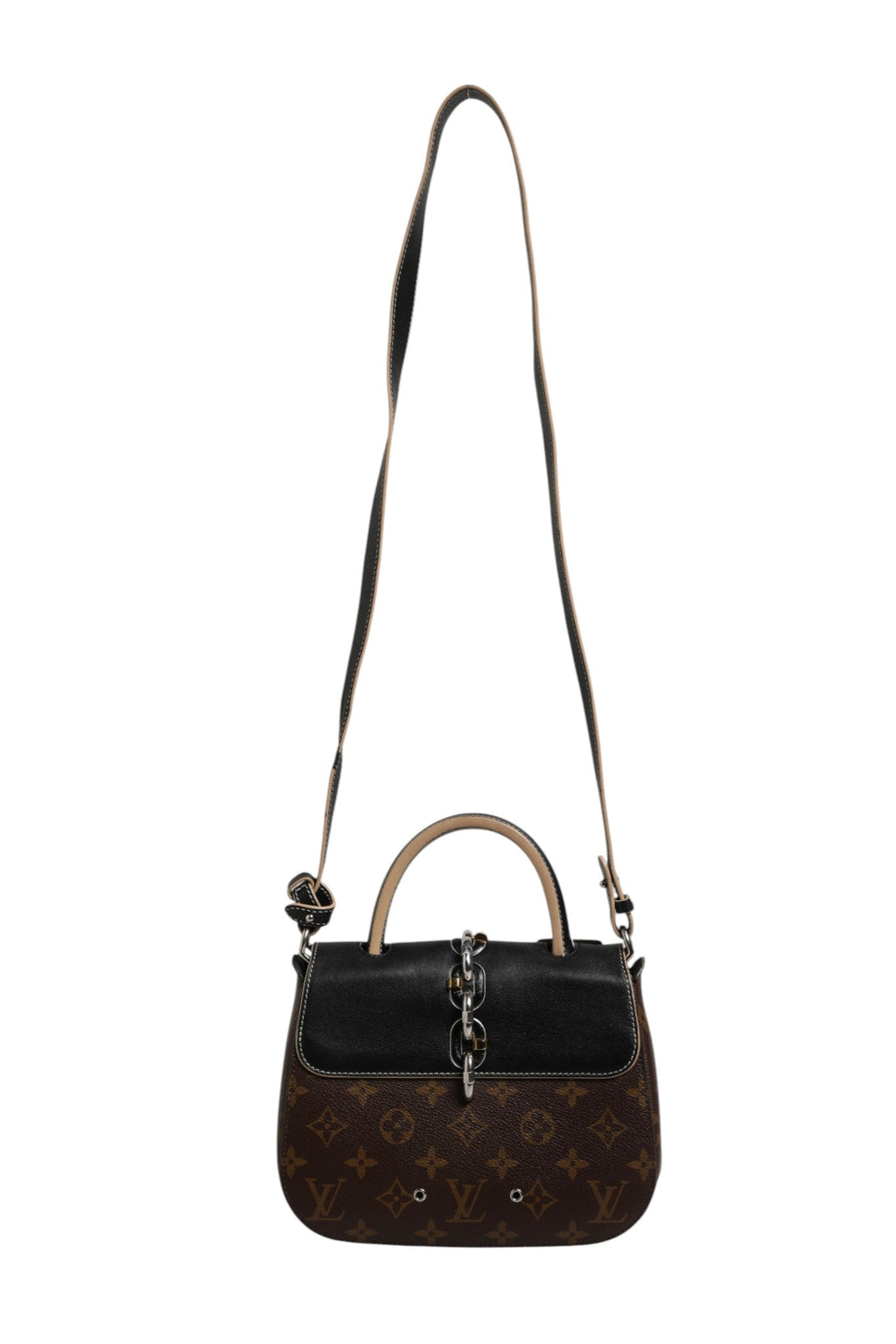 Louis Vuitton Calfskin Monogram Chain It Bag PM Black