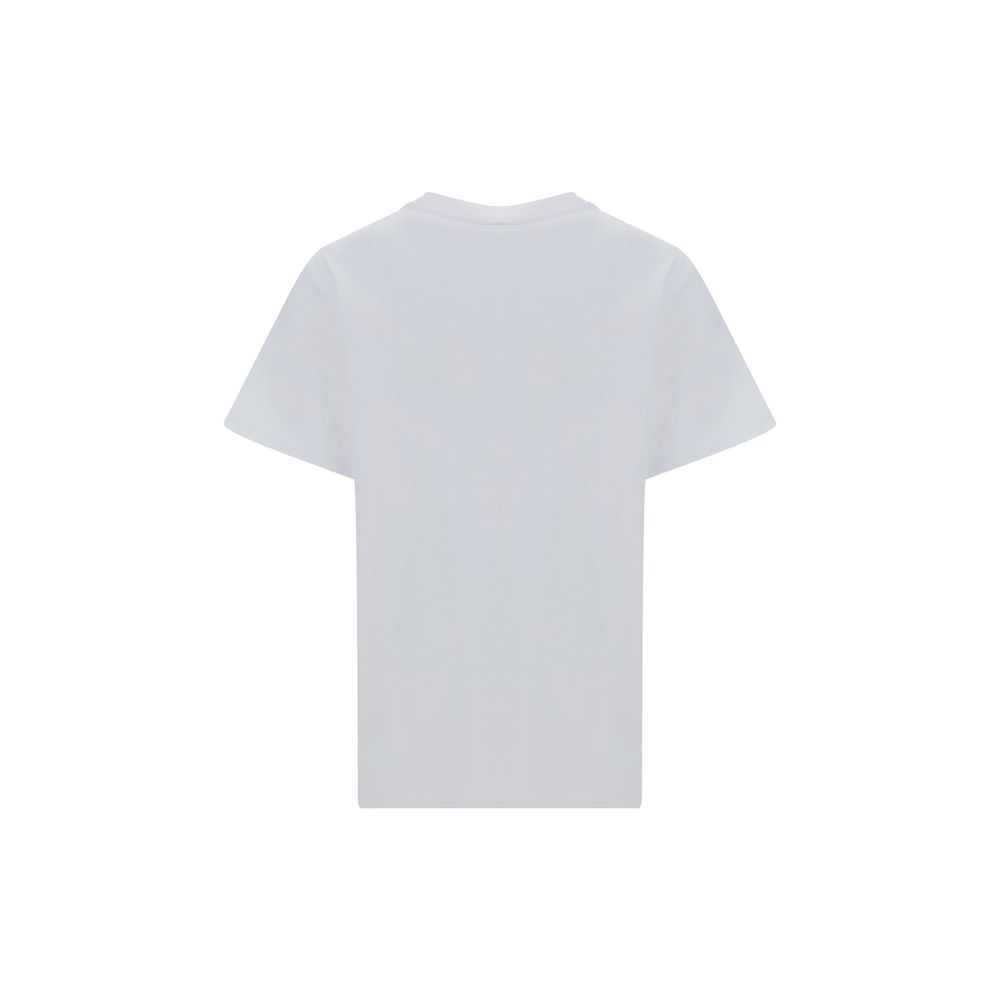 Ganni White Cotton T-Shirt