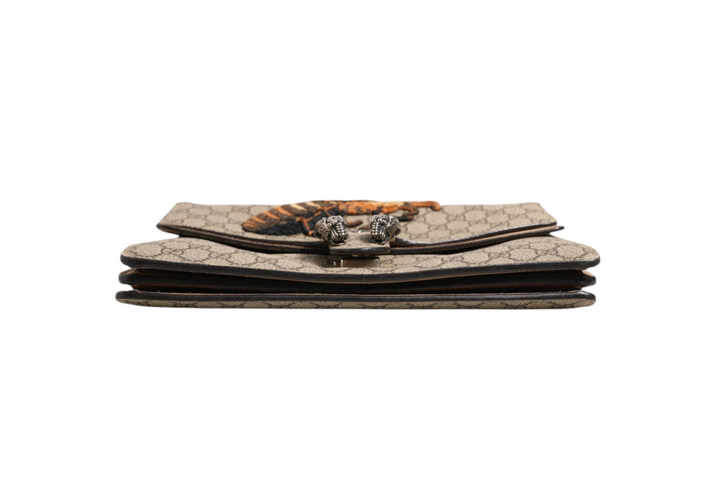 Gucci Supreme Monogram Bee Embroidered Shoulder Bag