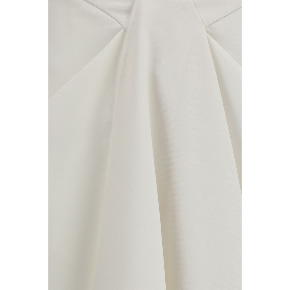 Givenchy White Wool Oves Aries Long Skirt