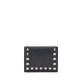 Valentino Garavani Black Calf Leather Bos Taurus Wallet