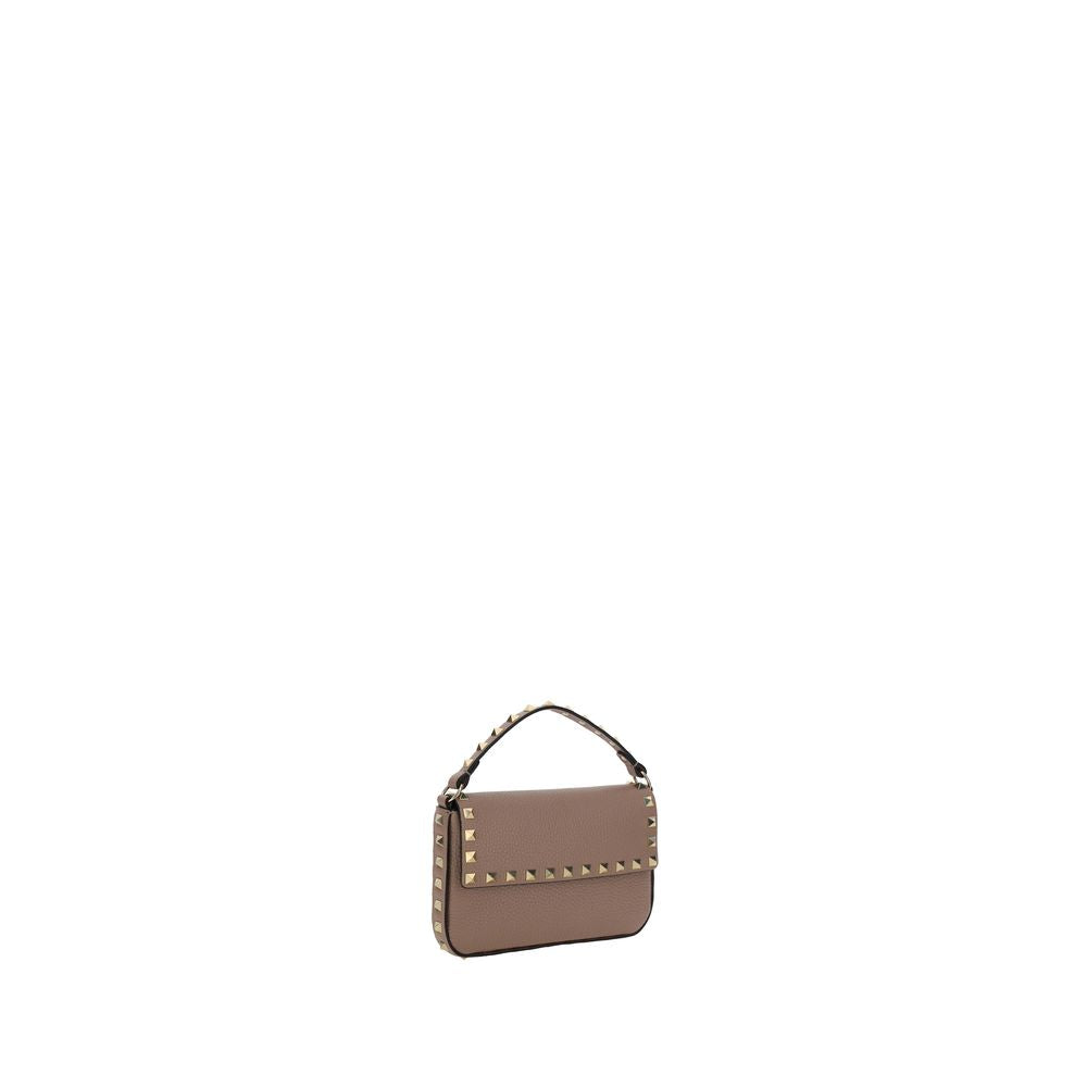 Valentino Garavani Beige Calf Leather Bos Taurus Shoulder Bag