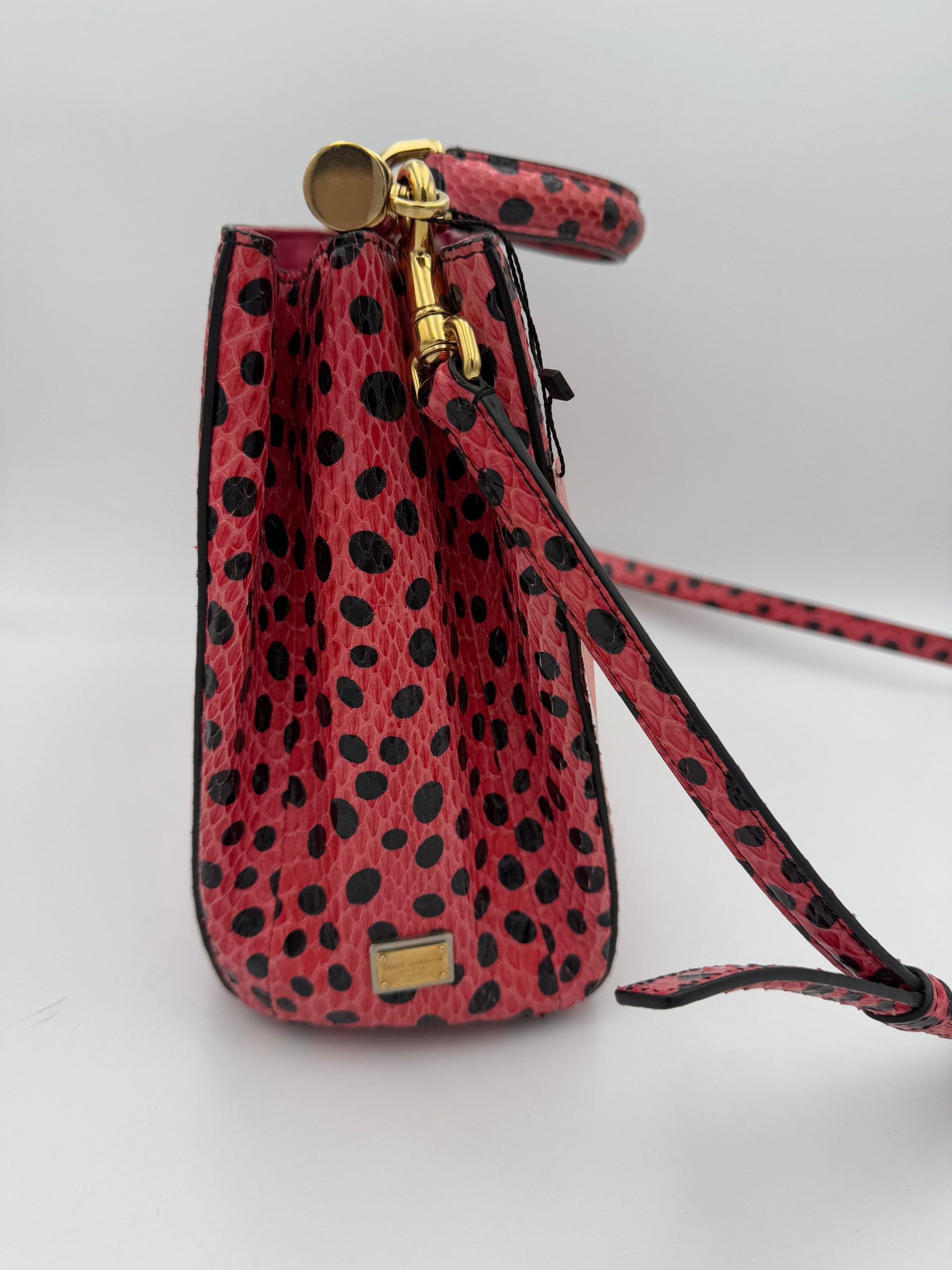 Dolce & Gabbana DOLCE & GABBANA SICILY in Reptile Skin Handbag