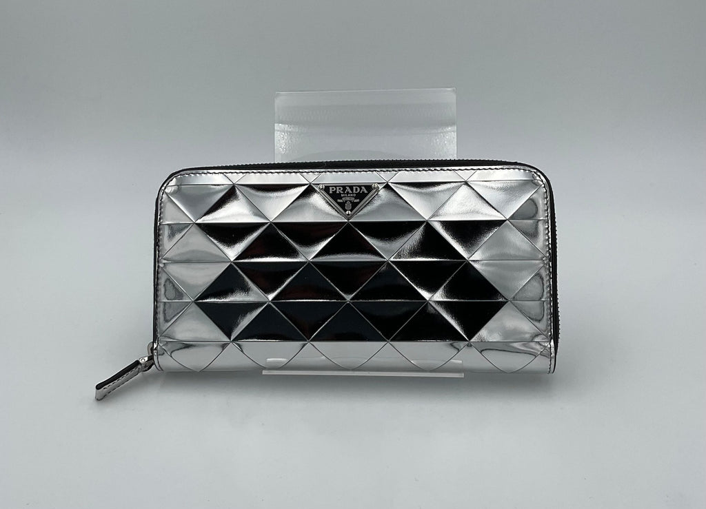 Prada PRADA Laminated Leather Wallet Prada