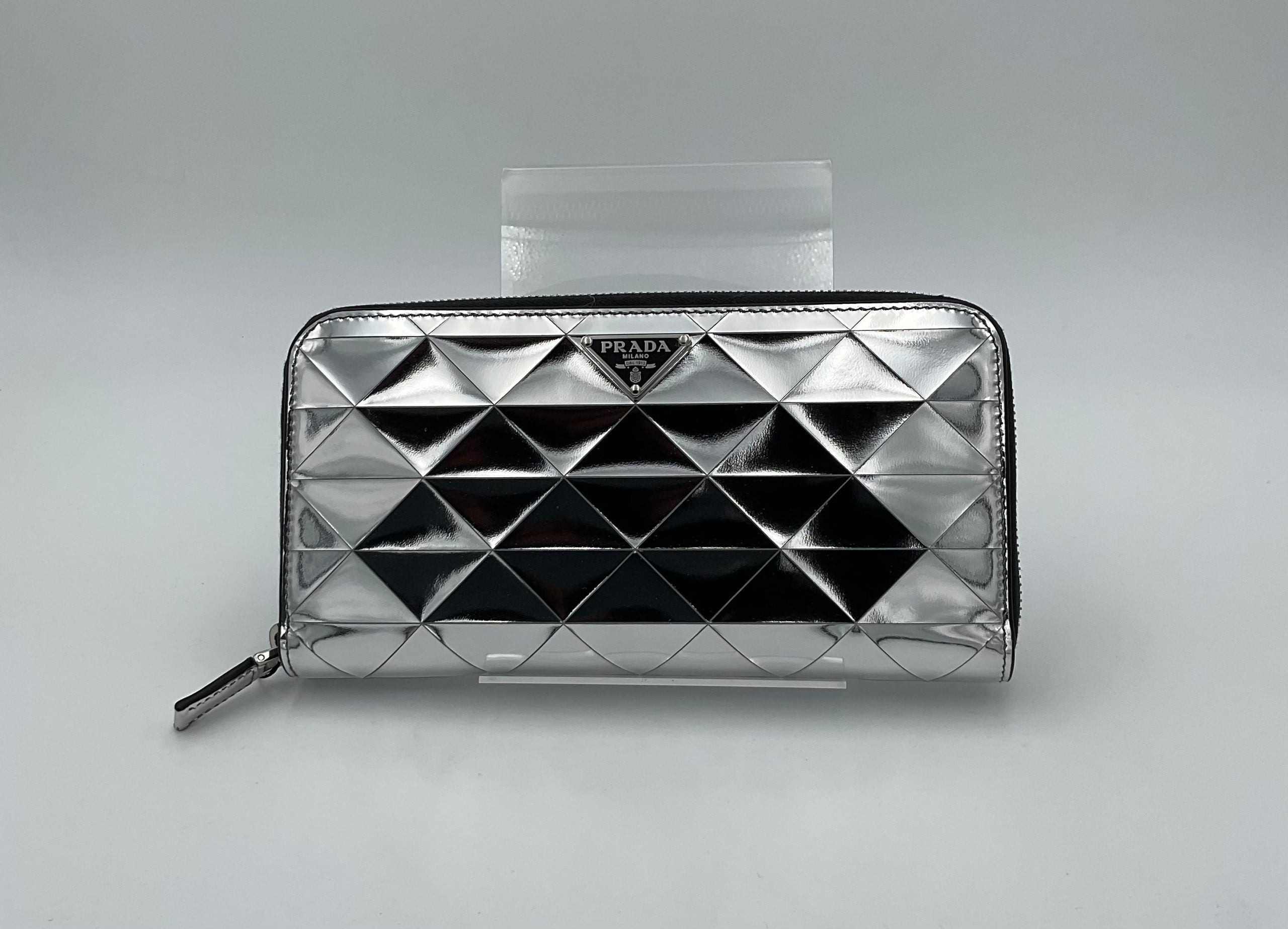 Prada PRADA Laminated Leather Wallet Prada