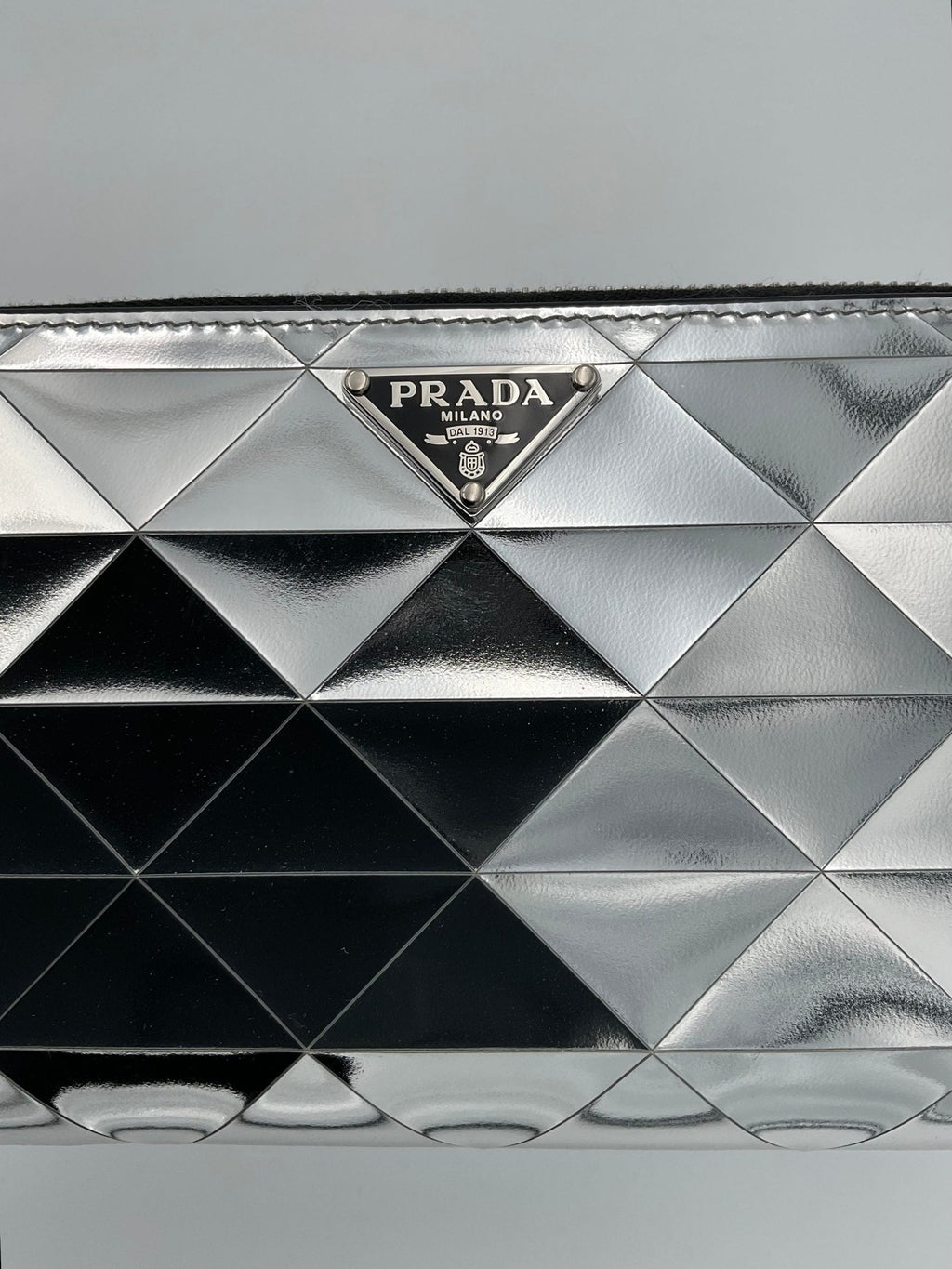 Prada PRADA Laminated Leather Wallet Prada