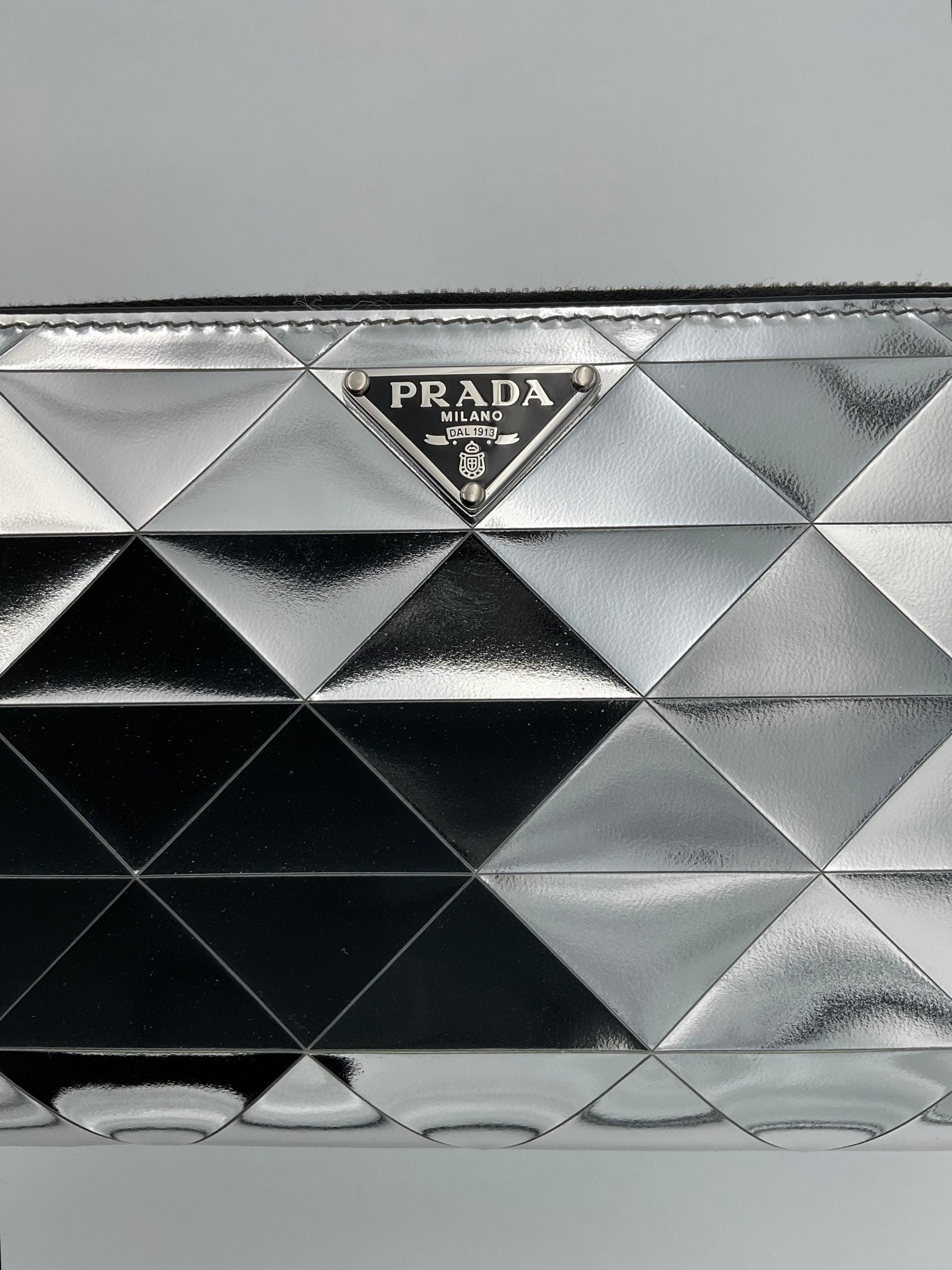 Prada PRADA Laminated Leather Wallet Prada