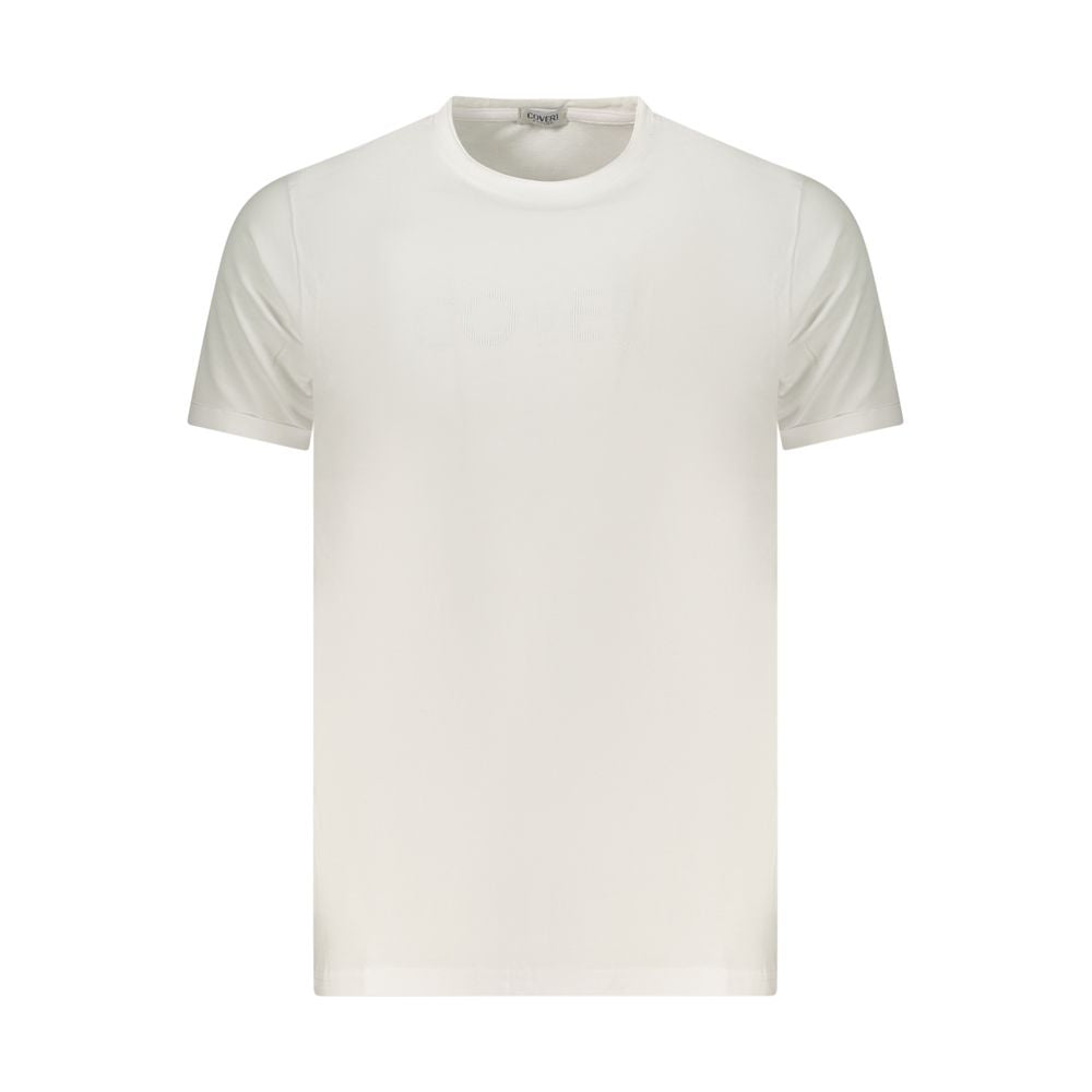 Coveri Moving White Cotton Men's T-Shirt