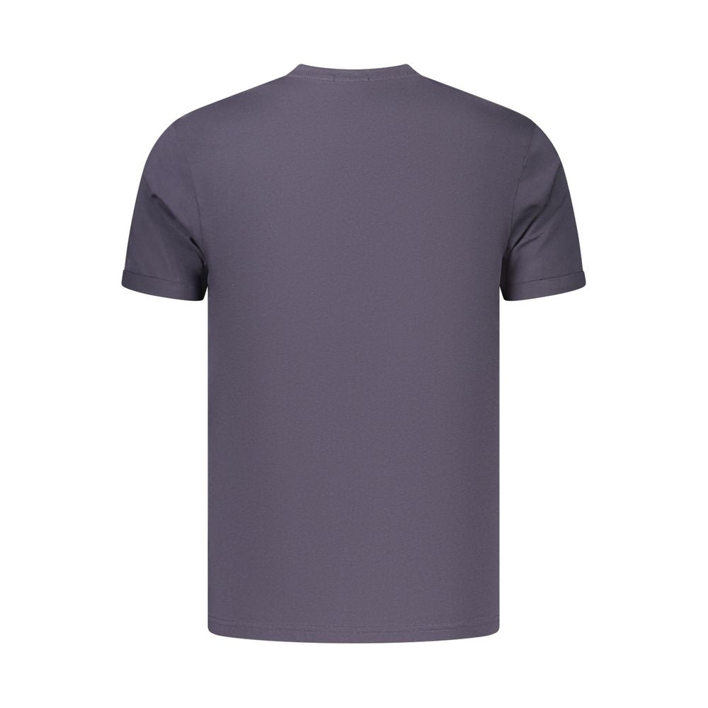 Coveri Moving Blue Cotton Men's T-Shirt