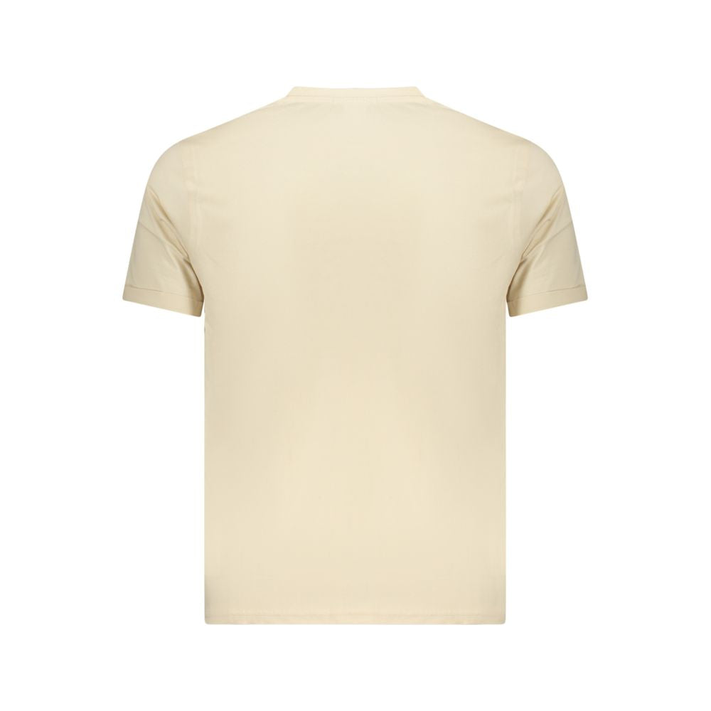 Coveri Moving Beige Cotton Mens T-Shirt