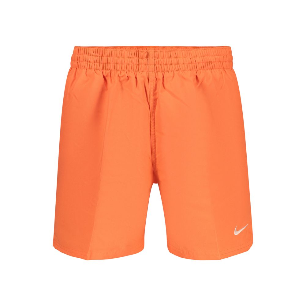 Nike Orange Polyester Men's Swimwear Shorts