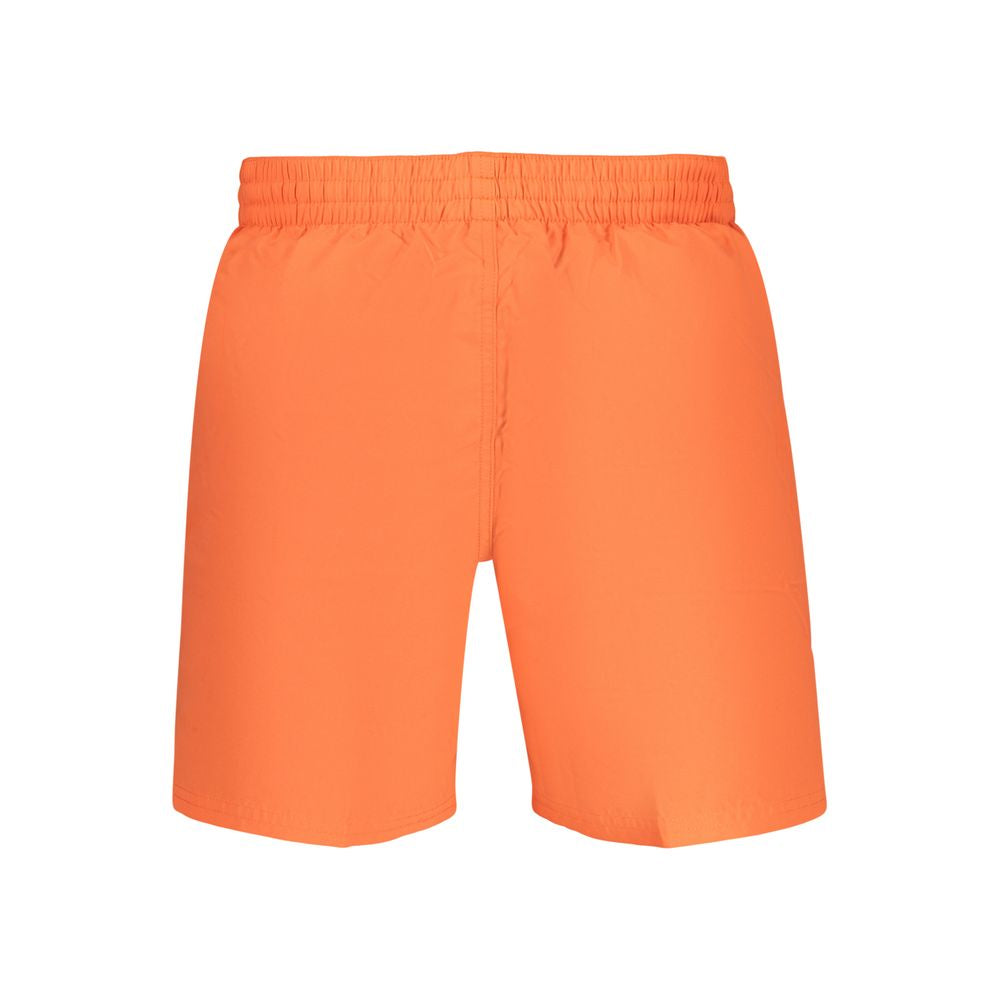 Nike Orange Polyester Men's Swimwear Shorts