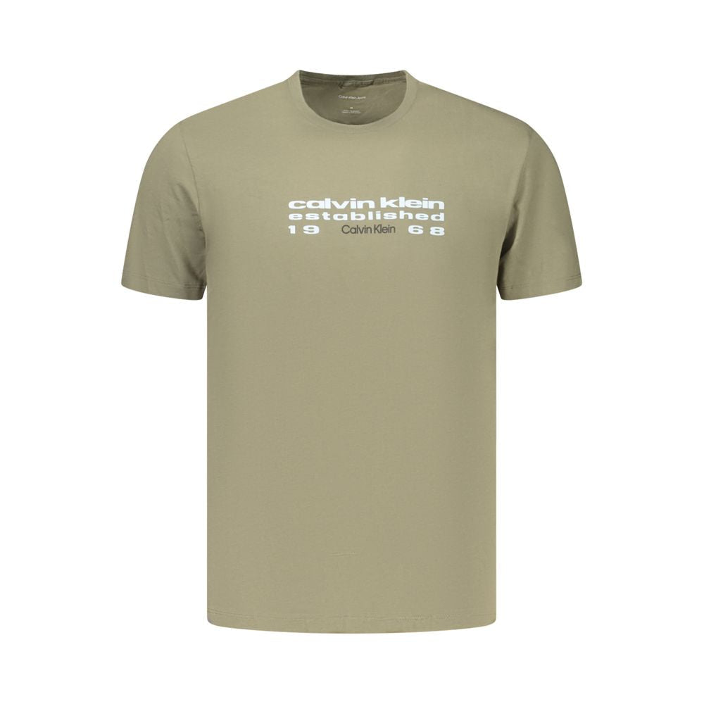 Calvin Klein Green Cotton Men's T-Shirt