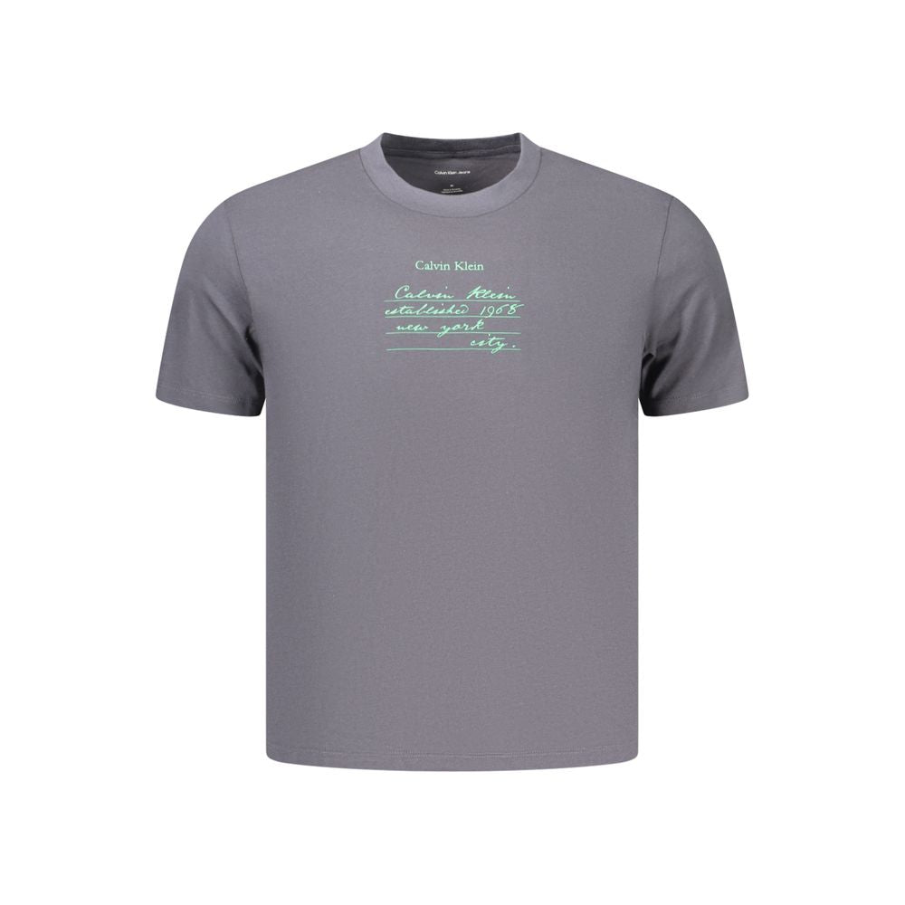 Calvin Klein Gray Cotton Men's T-Shirt