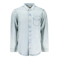 Calvin Klein Azzurro Cotton Mens Shirt