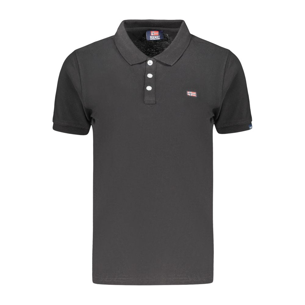 Norway 1963 Black Cotton Women's Polo Shirt