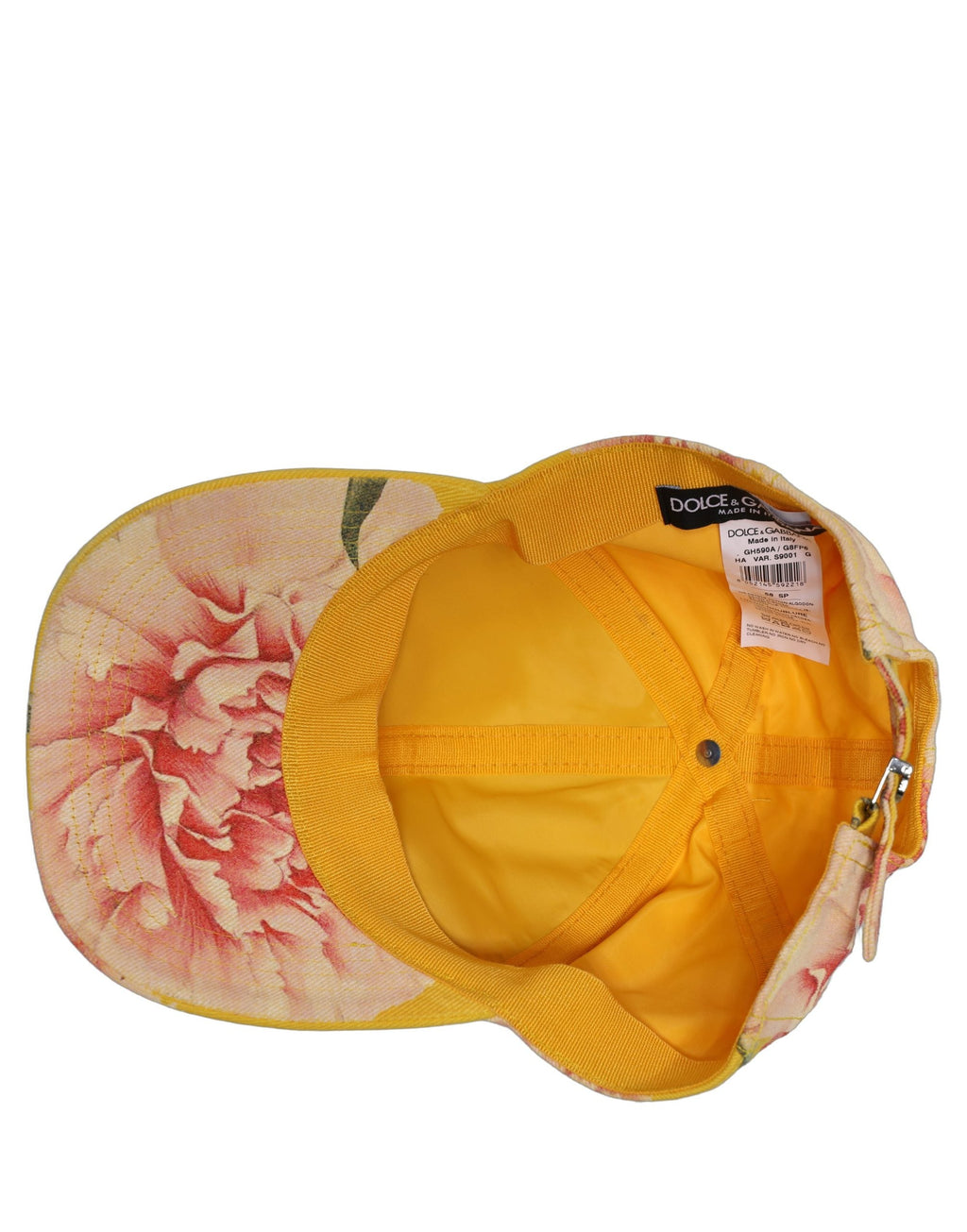 Dolce & Gabbana Men Multicolor Cotton Floral Baseball Capello Hat