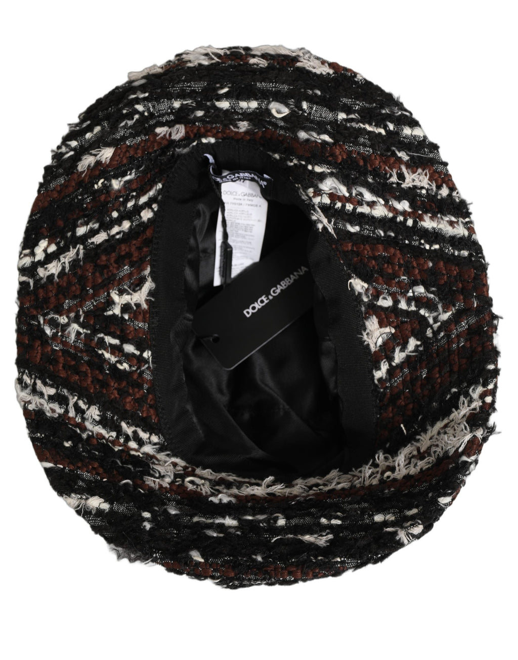 Dolce & Gabbana Women Multicolor Acrylic Tweed Bucket Capello Hat