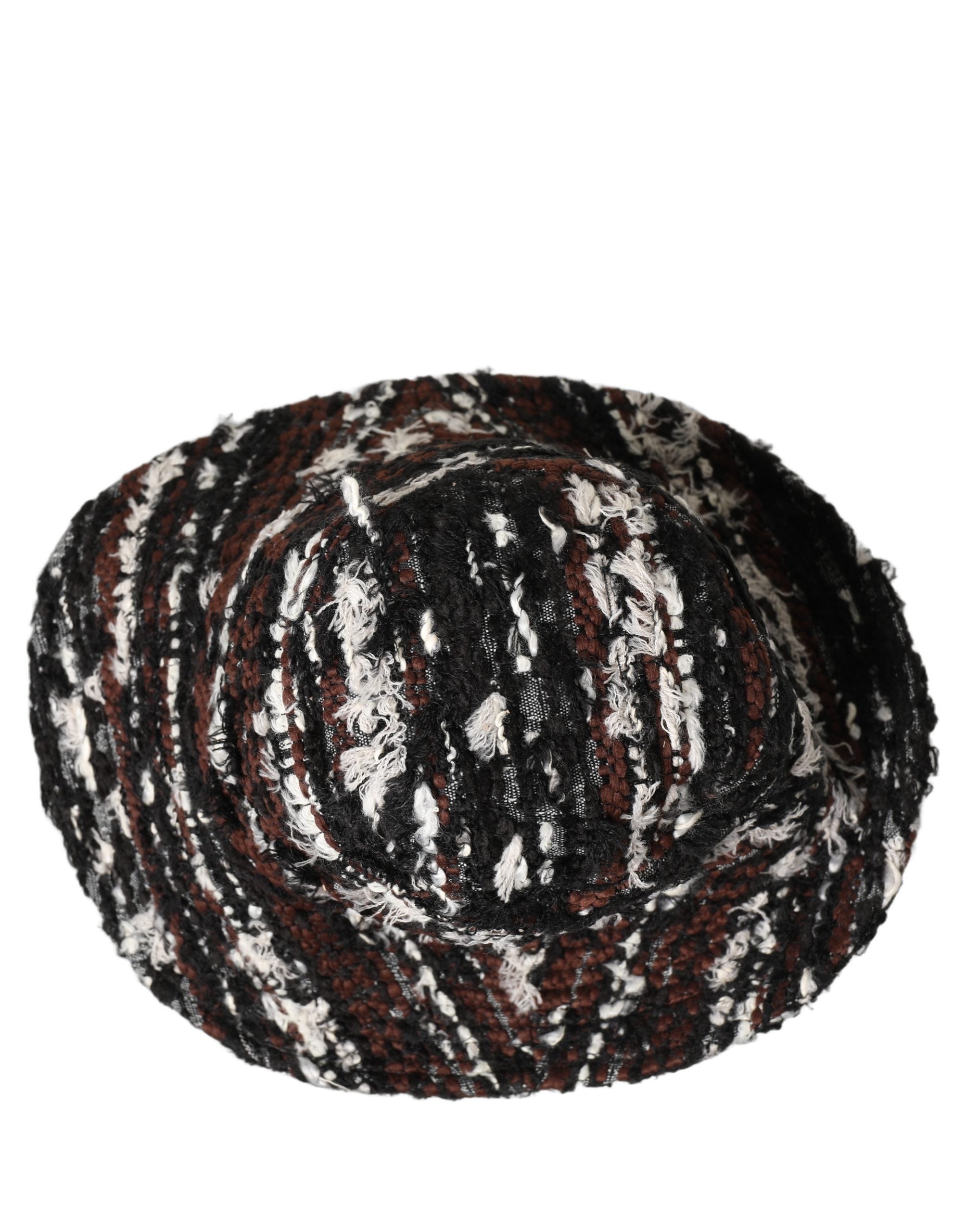 Dolce & Gabbana Women Multicolor Acrylic Tweed Bucket Capello Hat