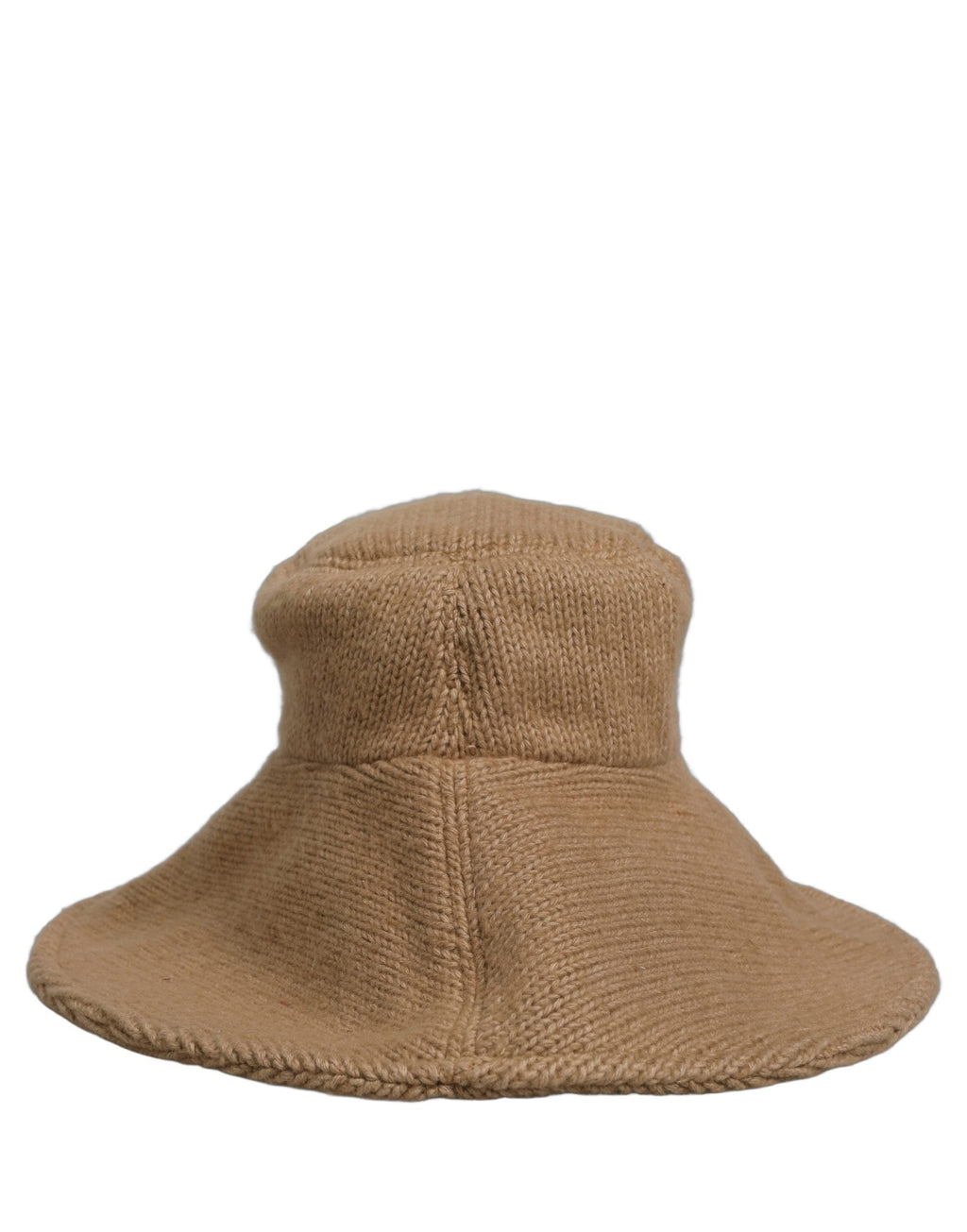 Dolce & Gabbana Women Brown Cotton Knit WideBrim Bucket Capello Hat