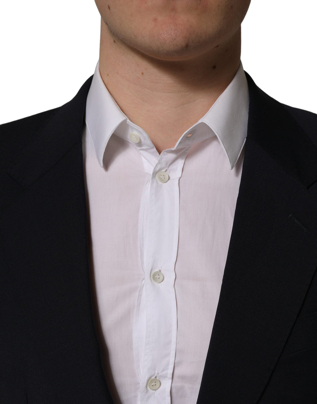 Dolce & Gabbana Black Wool Single Breasted Men Blazer Jacket