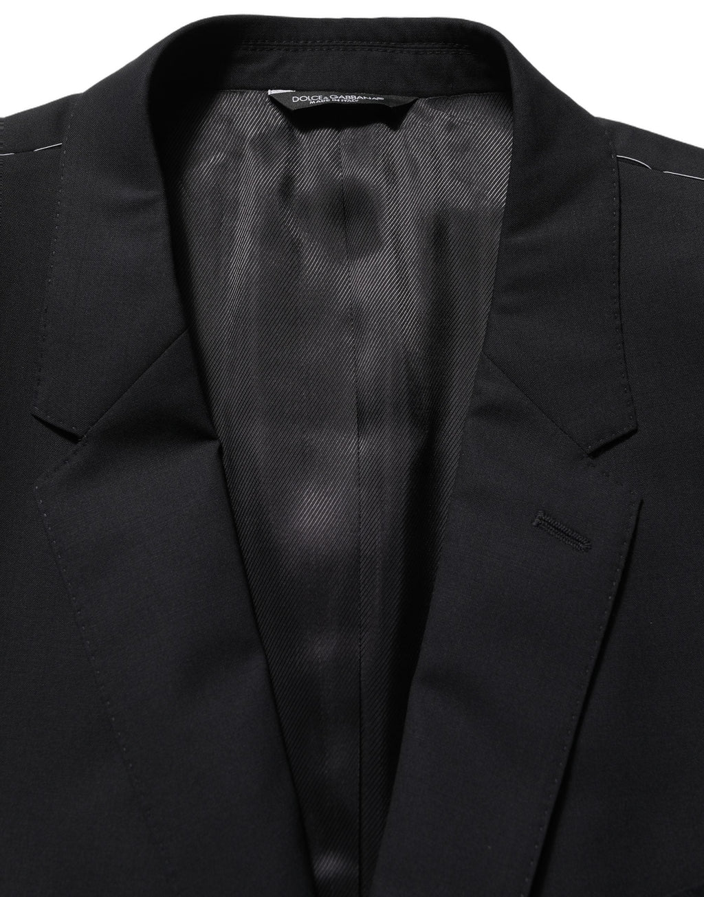 Dolce & Gabbana Black Wool Single Breasted Blazer Jacket