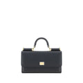 Dolce & Gabbana Black Calf Leather Bos Taurus Shoulder Bag