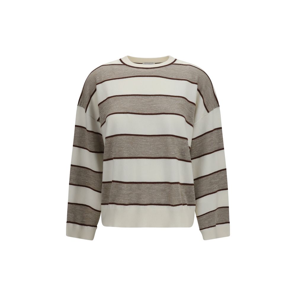 Brunello Cucinelli Beige Wool Oves Aries Sweatshirt