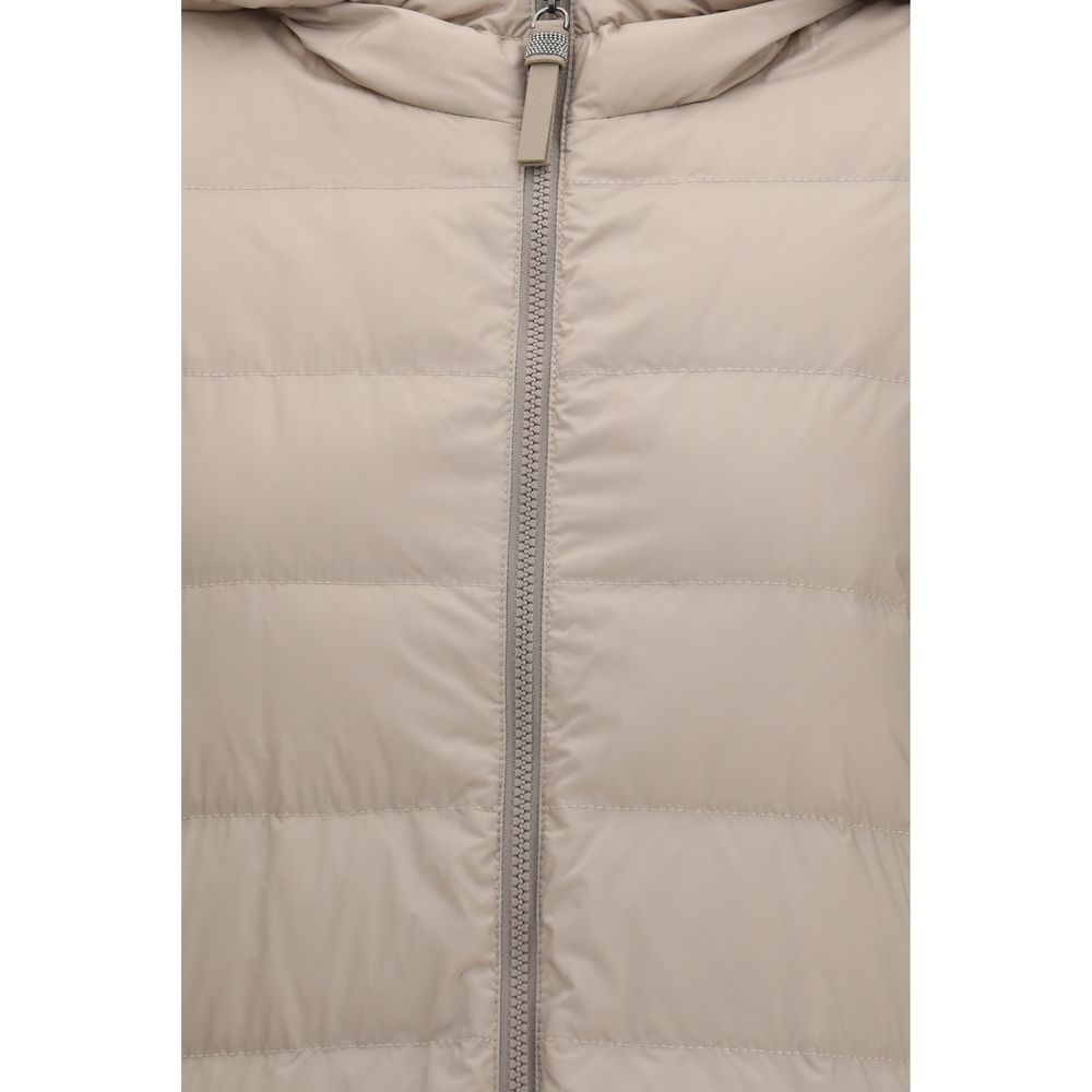 Brunello Cucinelli Gray Polyester Full-Length Jacket