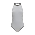 Brunello Cucinelli White Polyamide One-Piece Swimsuit