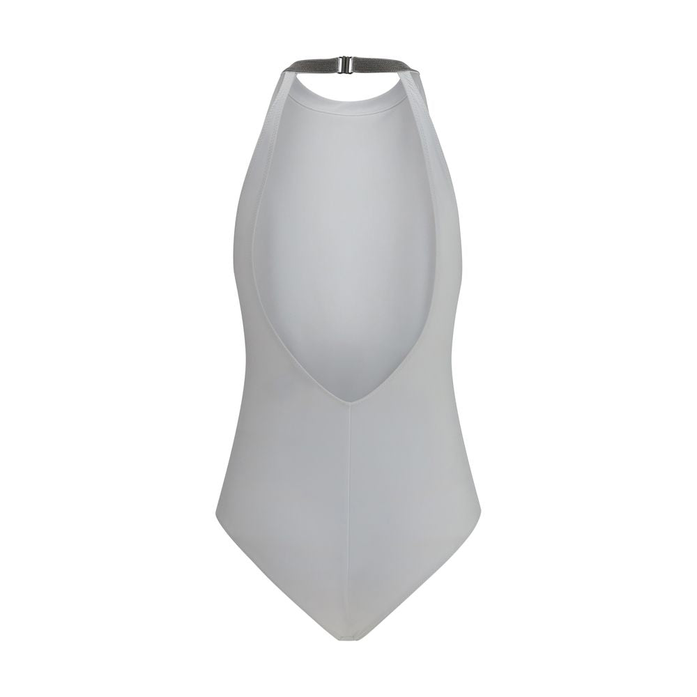 Brunello Cucinelli White Polyamide One-Piece Swimsuit