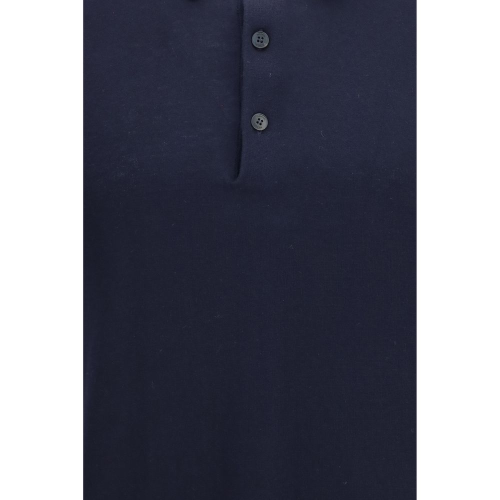Premiata Blue Cotton Polo Shirt