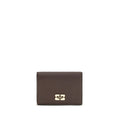 Ganni Brown Recycled Polyester Wallet