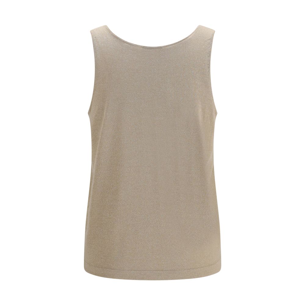 Brunello Cucinelli Beige Cashmere Tank Tops
