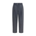 Brunello Cucinelli Gray Wool Oves Aries Casual Pants