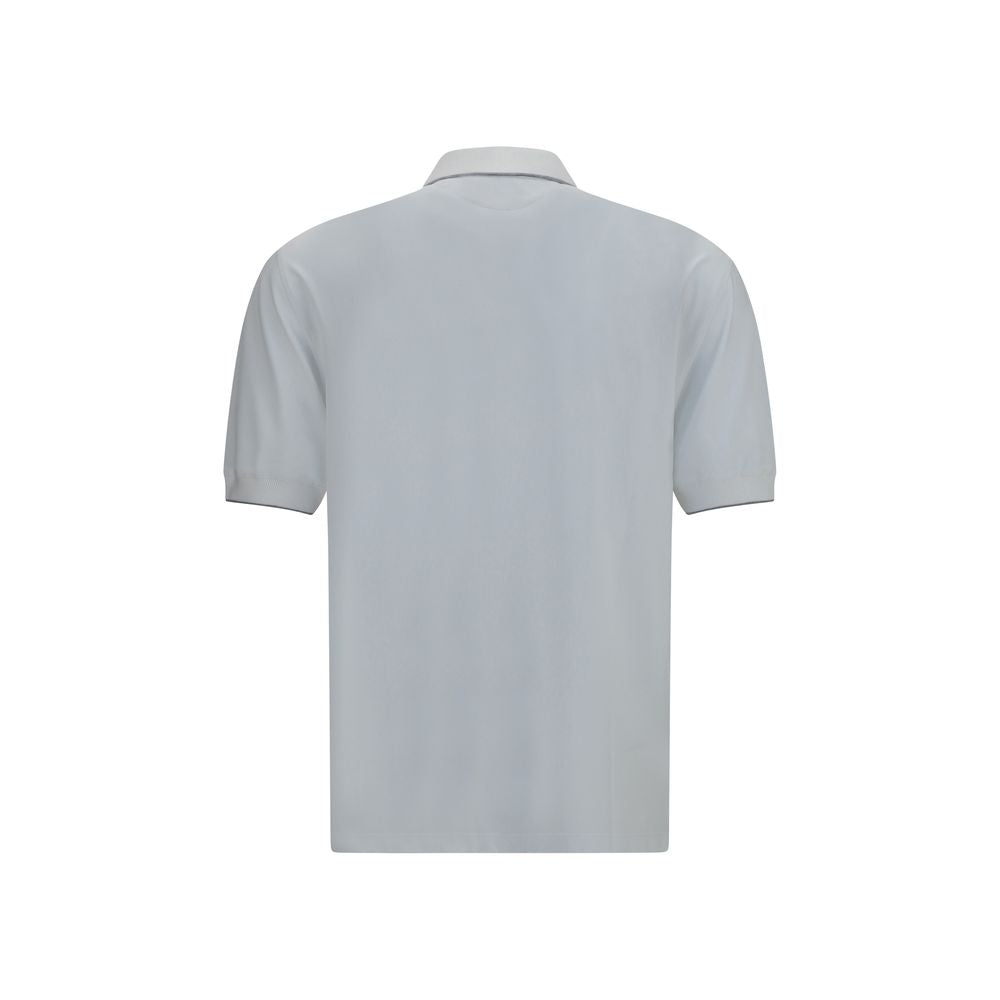 Brunello Cucinelli White Polyamide Polo Shirt