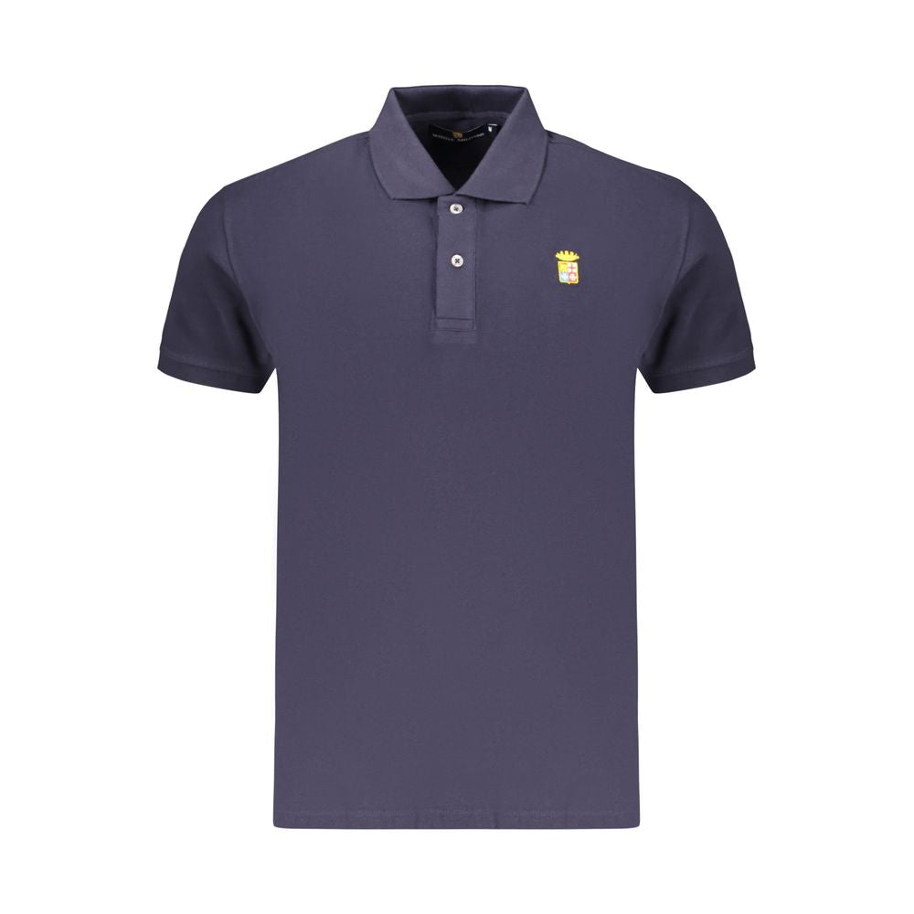 Marina Militare Blue Cotton Men's Polo Shirt
