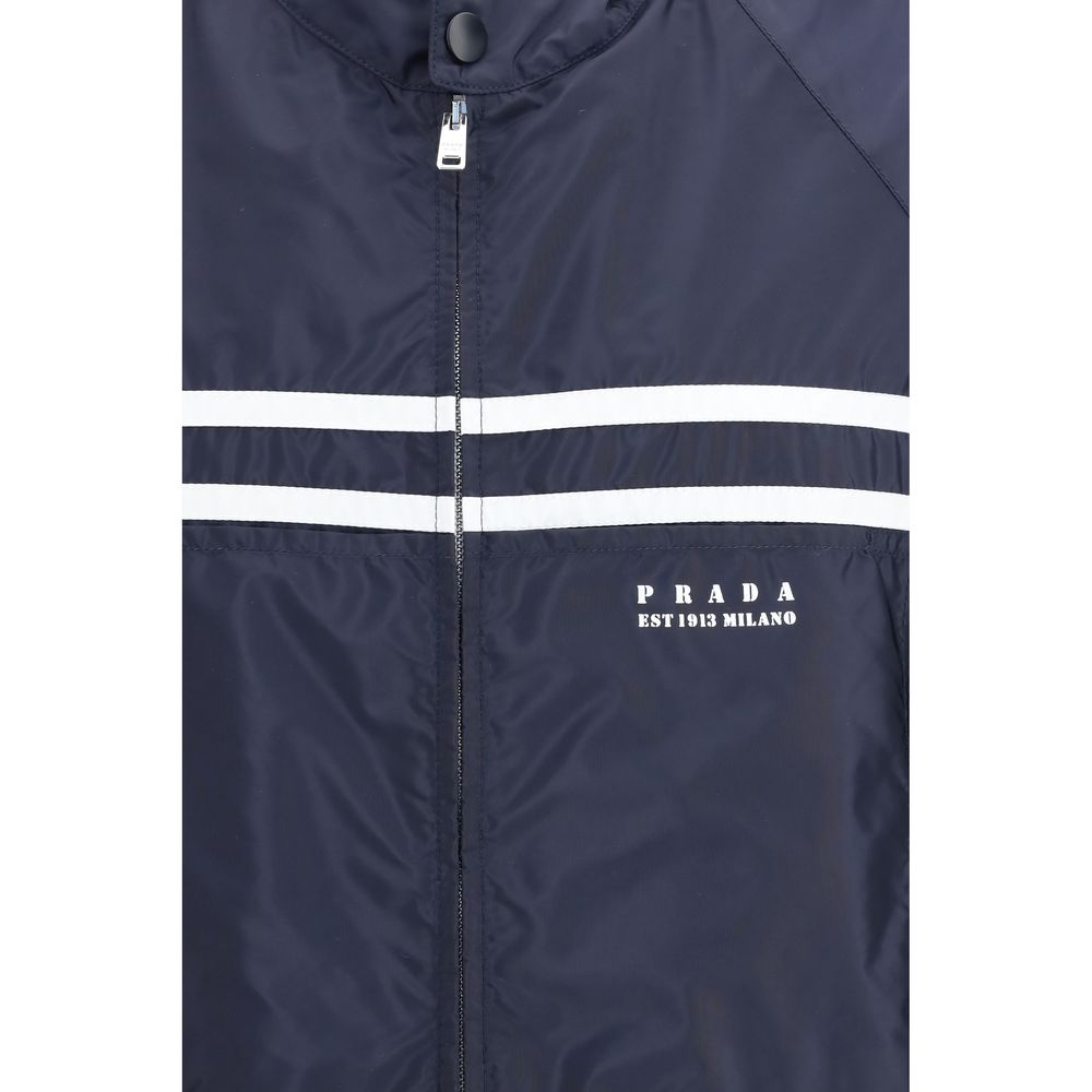 Prada Blue Nylon Shell Jacket
