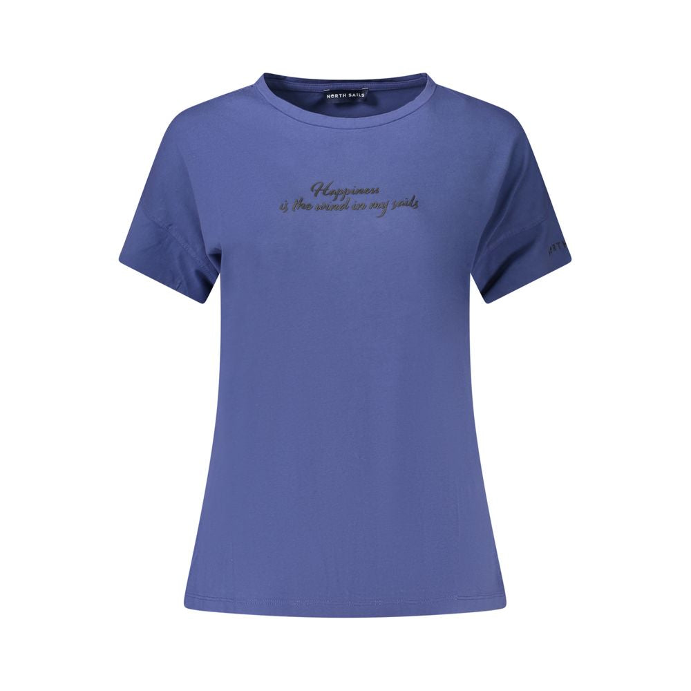 North Sails Blue Cotton Women T-Shirt