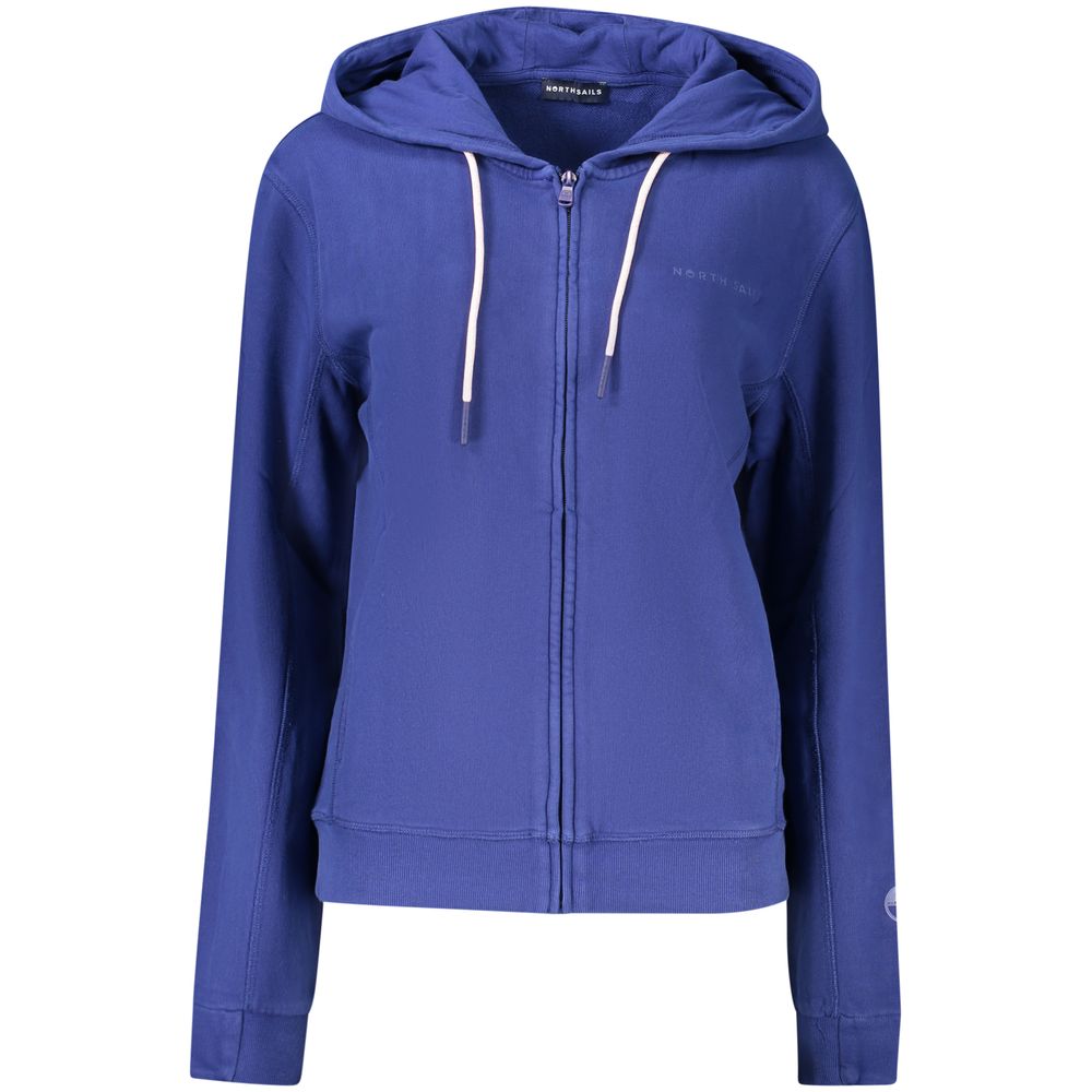 North Sails Blue Cotton Women's Hoodie
