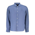 North Sails Blue Linen Men's Shirt North Sails