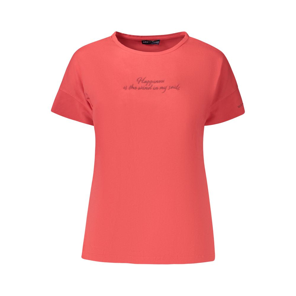 North Sails Red Cotton Women's T-Shirt