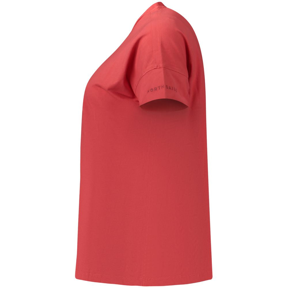 North Sails Red Cotton Women's T-Shirt