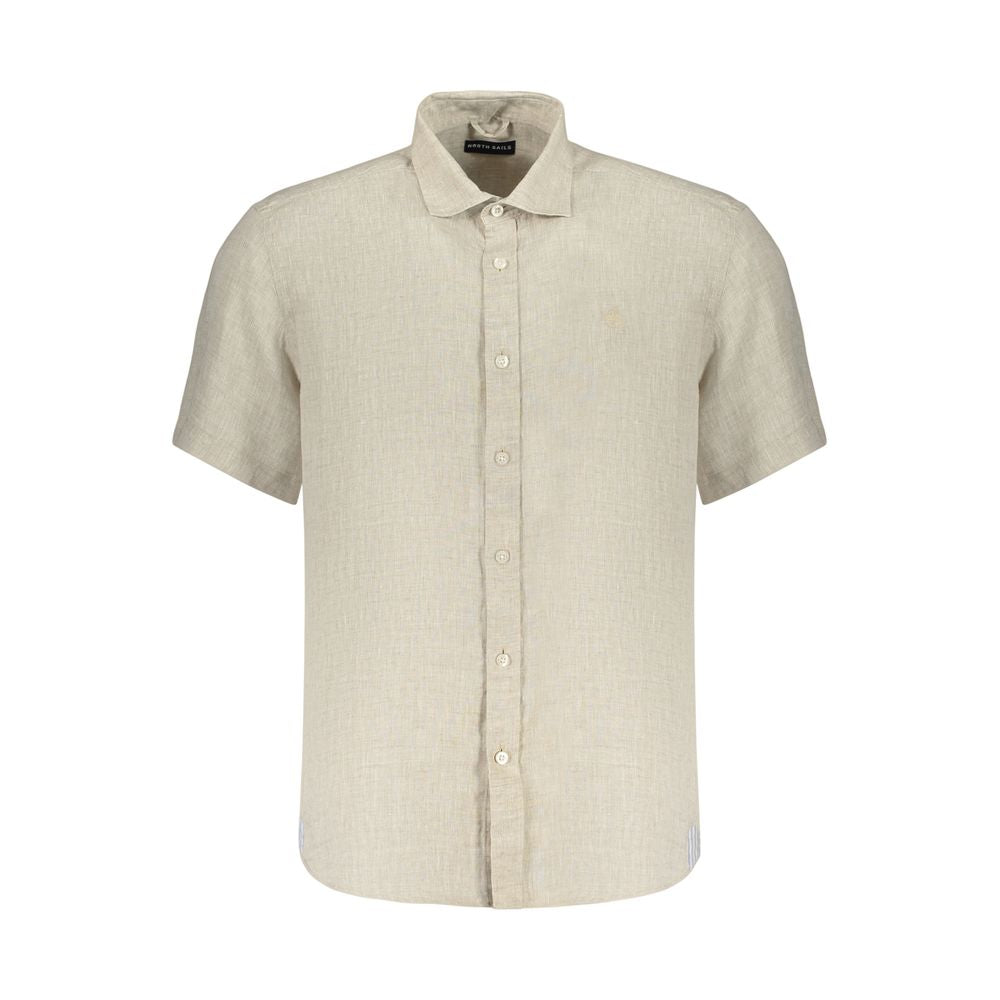 North Sails Beige Linen Men's Shirt